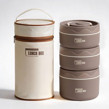 Insulated Stainless Steel Lunch Box Set