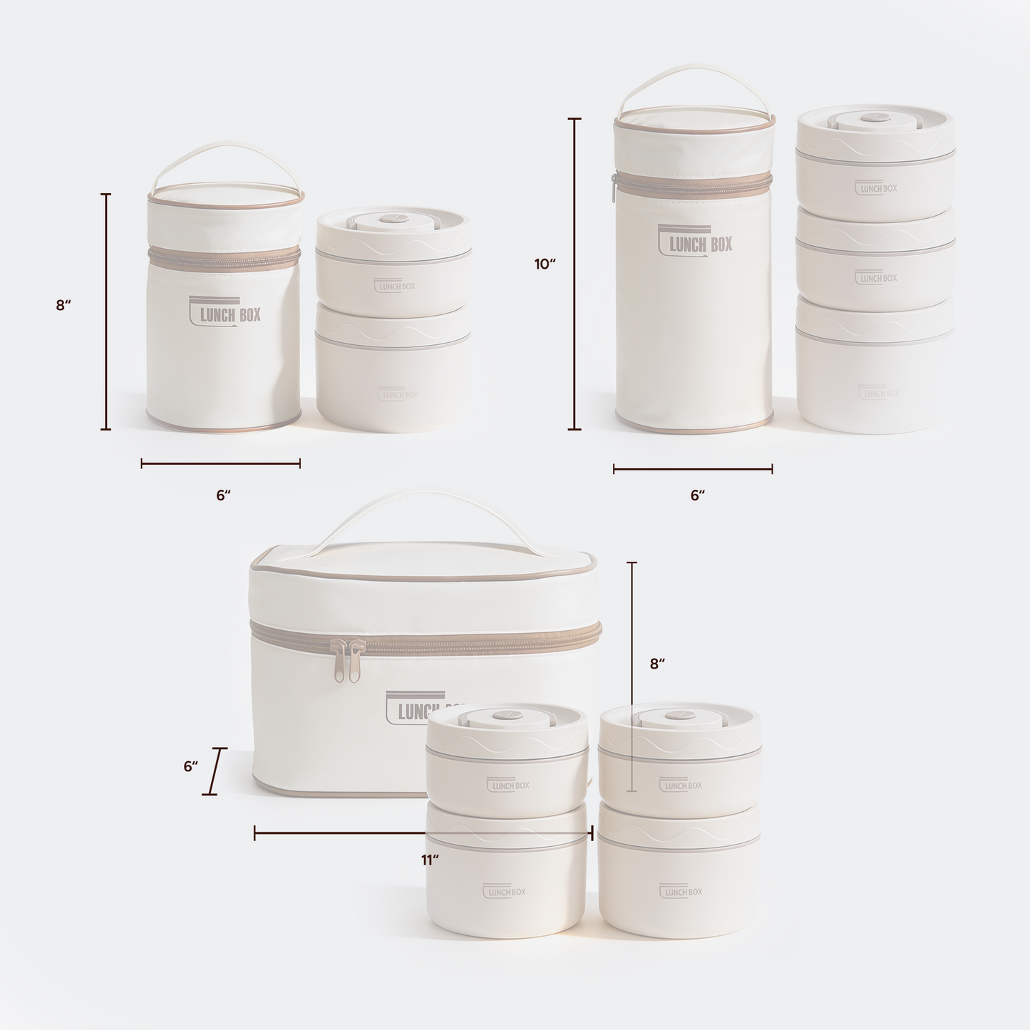 Insulated Stainless Steel Lunch Box Set